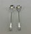 "Silver Salad Servers, Du Barry Pattern : Du Barry- Size : 10 1/4 in. Made in Sheffield-England by Frank Cobb & Co in...