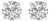 14K White Gold 5.0 Cttw Round Lab Grown Diamond Solitaire Stud Earrings with Screw Backs (F-G Color, VS2-SI1 Clarity) For Sale