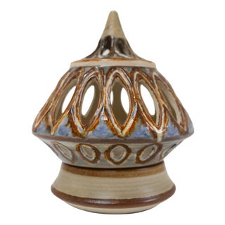 Danish Ceramic Candle House by Søholm, 1960s For Sale