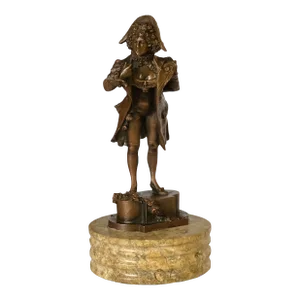 19th Century French Napoleonic Era Dressed Bronze Figurine