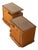 Art Deco Bedside Tables in Walnut, Set of 2 For Sale