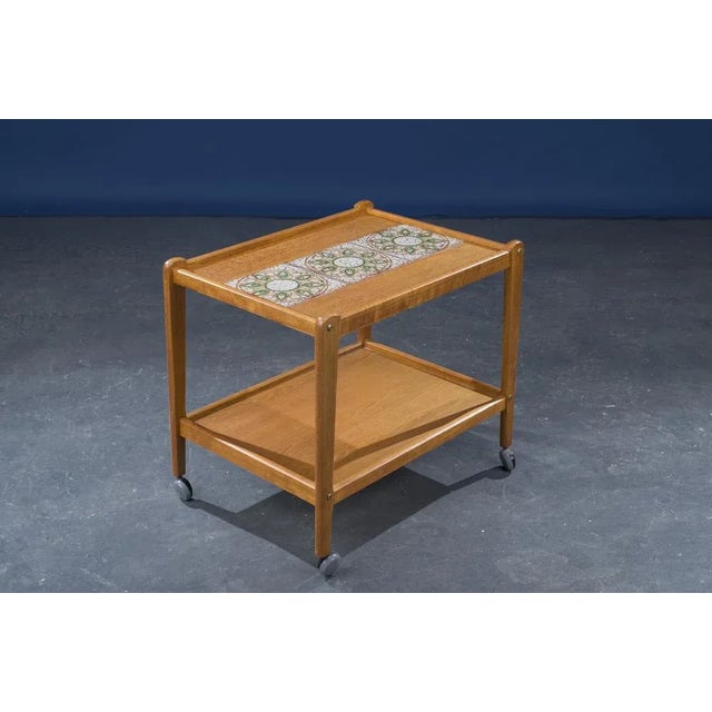 Brown Mid-Century Danish Teak Serving Trolley, 1960s For Sale - Image 8 of 8