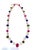 Art Deco Bochic “Capri” Vintage Ruby & Multi Color Sapphire Necklace In 18K Gold & Silver For Sale - Image 3 of 15
