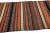 Turkish 1960s Vintage Turkish Kilim Multicolor Handmade Stripes Wool Runner For Sale - Image 3 of 8