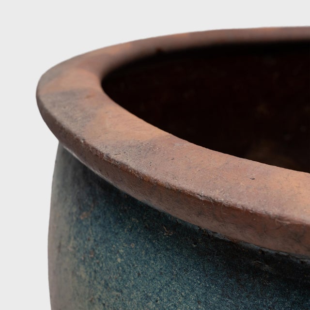 Early 20th Century Chinese Monumental Glazed Protector Pot, C. 1900 For Sale - Image 5 of 7
