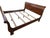 A handsome traditional king size sleigh bed featuring a rich cherry-toned finish and elegant paneled construction. This...
