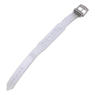 A Post-Modern 21st Century Plastic and Metal Logo Bracelet by Chanel For Sale