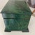 Antique English Hand Painted Faux Malachite Wood Tea Caddy Box For Sale In New York - Image 6 of 6