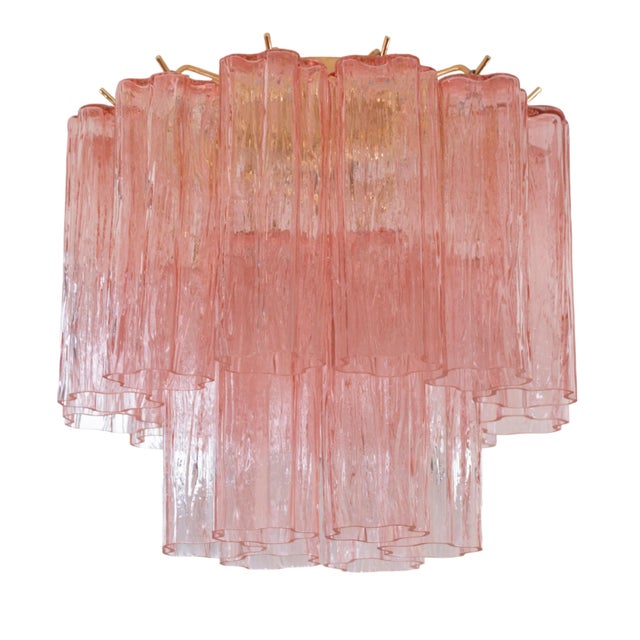 Ceiling Light with Pink Murano Glass, Italy, 1990s For Sale - Image 11 of 11