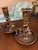Gothic Vintage Brass Serpent Candlestick Holders – Mid‑Century Decorative Brass For Sale - Image 3 of 7