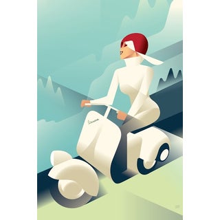 2014 Contemporary Danish Poster, Mads Berg - Vespa New York For Sale