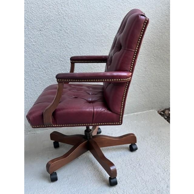 Ethan Allen Executive Office Swivel Desk Chair For Sale - Image 10 of 18