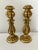 Vintage Mid 20th Century Gold Candle Holders Set of 2 For Sale In New York - Image 6 of 6