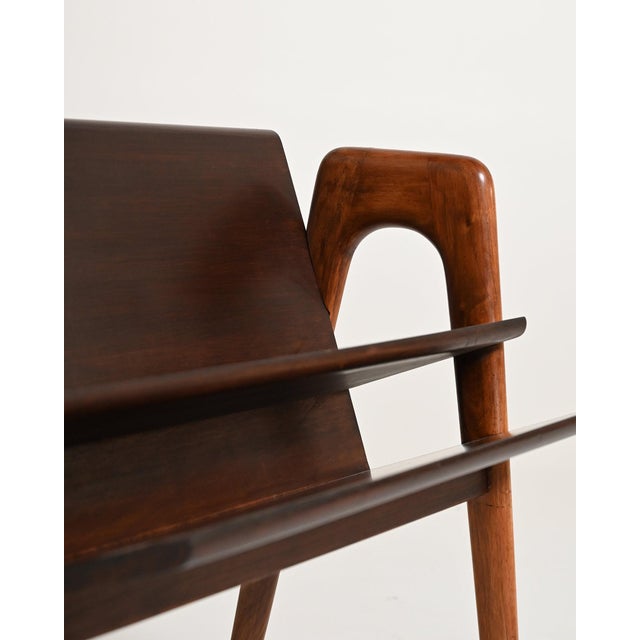 1950s Vintage Magazine Rack in Beech and Ash, 1950s For Sale - Image 5 of 10