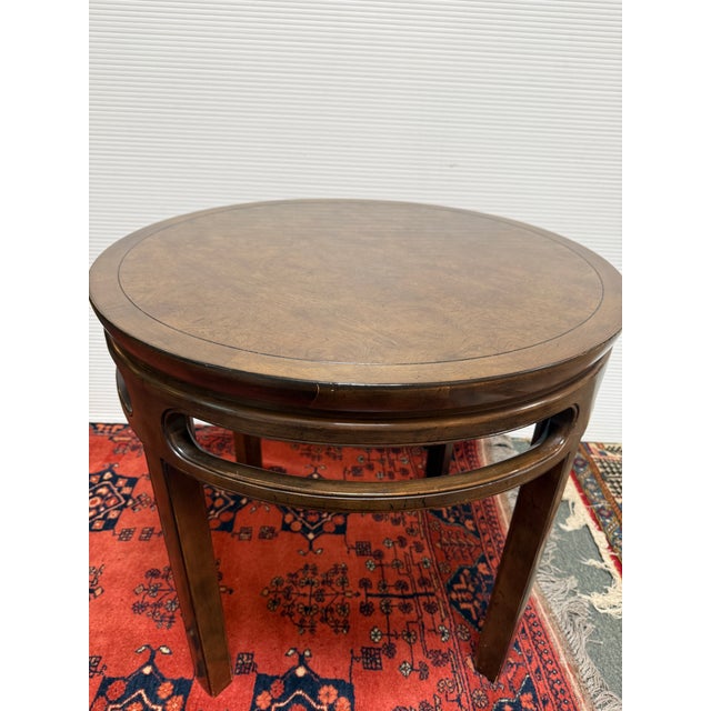 Baker Furniture Company Michael Taylor for Baker Furniture Chinoiserie Side Table, 26 Inches For Sale - Image 4 of 10