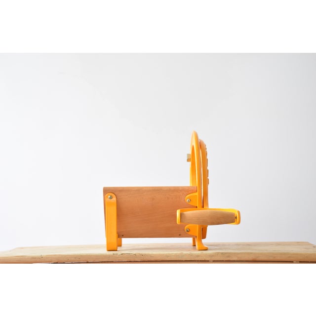 Mid-Century Danish Orange & Gold Bread Slicer by Ove Larsen for Raadvad, Denmark, 1960s For Sale - Image 4 of 13