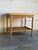Mid-Century Modern Oak Tile Top Rolling Bar Cart Serving Tea Table in Style of Henning Kjaernulf Denmark Mid-Century 1970s For Sale - Image 3 of 10