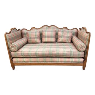 Antique 18th C French Country Fruitwood Daybed Sofa For Sale