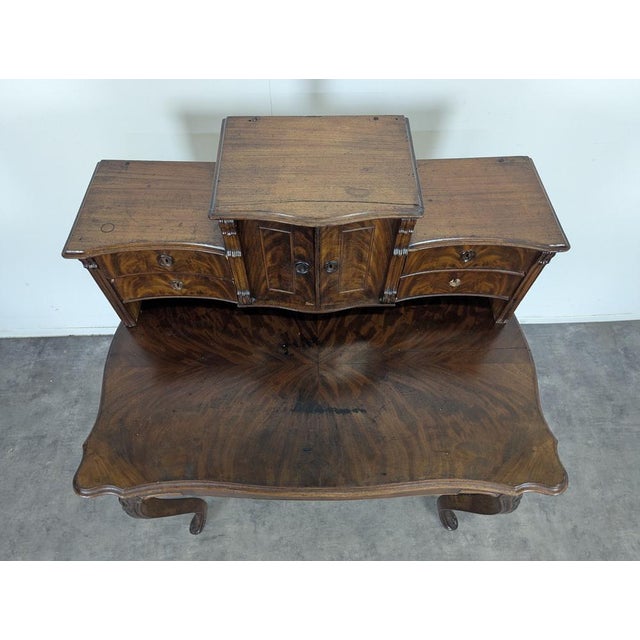 Small Mahogany Bonheur Du Jour Desk For Sale - Image 6 of 10