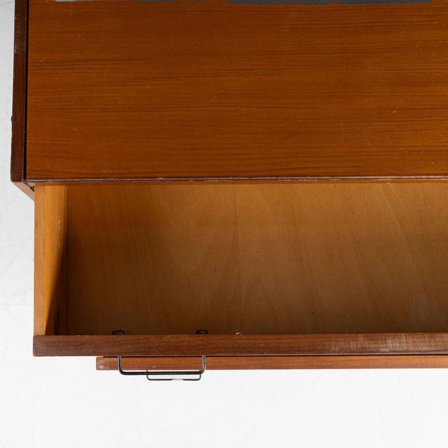 Brown Vintage Wooden Chest of Drawers, 1960s For Sale - Image 8 of 14