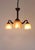 Art Deco Bronze and Glass Chandelier, 1920s, in Very Good conditions. Designed 1920 to 1949 Up to 250V (Europe/UK...