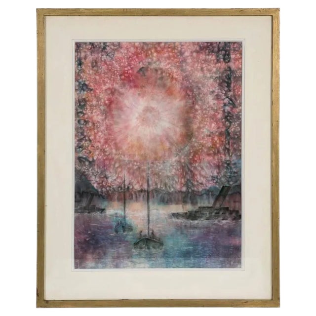 Bauhaus Watercolor by Henri Pfeiffer, 1928 For Sale