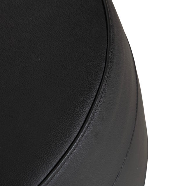 Leather Middle Bob Ottoman in Brown Grey from Signet For Sale - Image 6 of 11