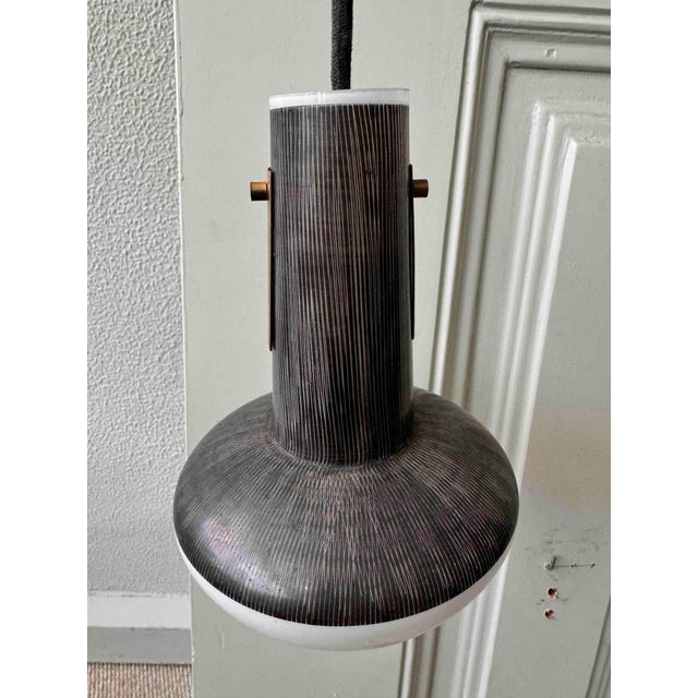 Mid-Century Glass and Wood Sconce, 1950s For Sale - Image 11 of 18