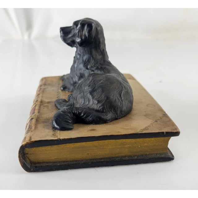 Contemporary 20th Century Contemporary Cast Resin Paperweight With Dog For Sale - Image 3 of 8