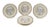 French Chateau Sevres Ivory Ground Decorated Plates - Set of 6 For Sale