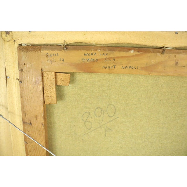 Blue Mid 20th Century Painting by Walter Sicca For Sale - Image 8 of 8