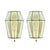 Black Mid-Century Modern Glass and Brass Wall Sconces from Limburg, Germany, 1960s, Set of 2 For Sale - Image 8 of 8