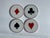 Modern Vintage Modern "Ace" Ceramic Coasters, Set of 4 For Sale - Image 3 of 17