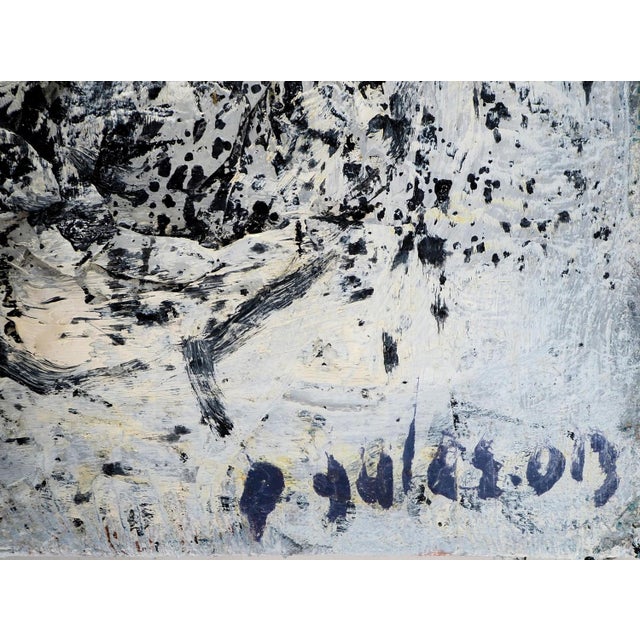 Dyap GULER (1960-2014)Abstract SkullMixed technique, collage and oil paintingSigned by the artist lower rightOn canvas 27...