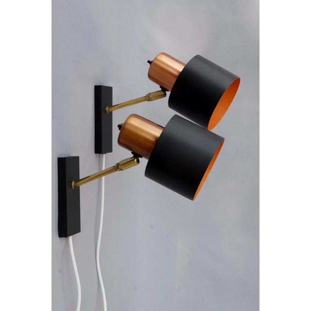 Alfa Wall Lamps by Jo Hammerborg for Fog & Morup, 1970s Set of 2 For Sale - Image 6 of 10
