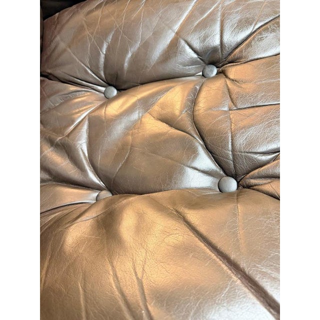Norwegian Leather Lounge Chair Set from Rykken & Co, 1970s For Sale - Image 4 of 11