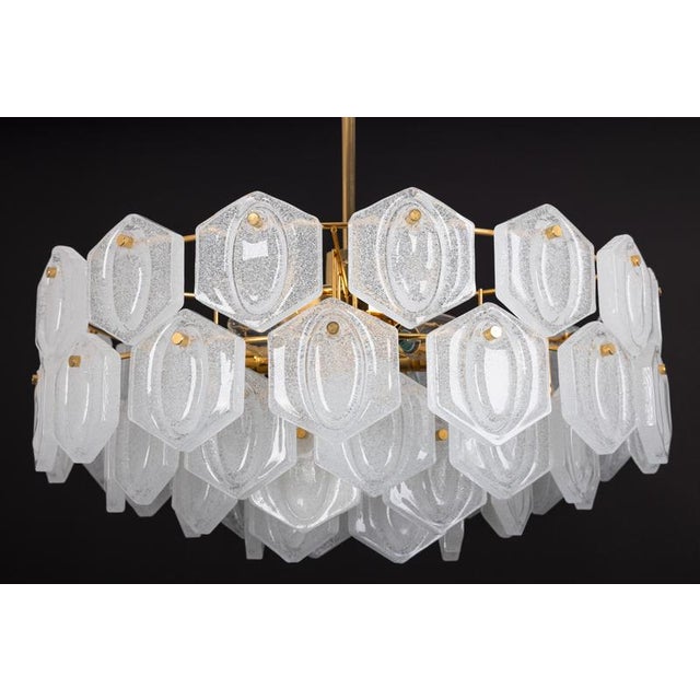 Gilt Brass and Crystal Glass Chandelier from Kinkeldey, Germany, 1970s For Sale - Image 14 of 18