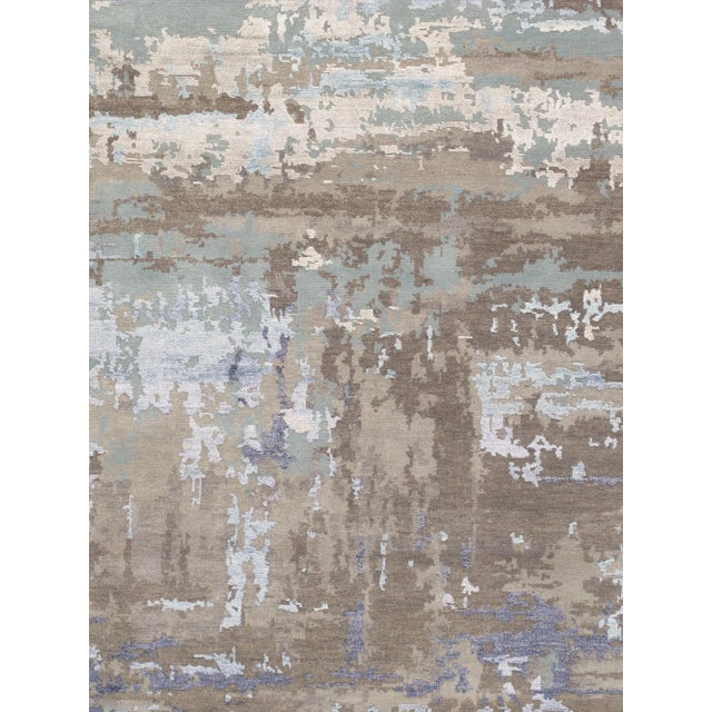 Modern Pasargad Home Transitiona Silver Area Rug- 7'11" X 10' 0" For Sale - Image 3 of 5