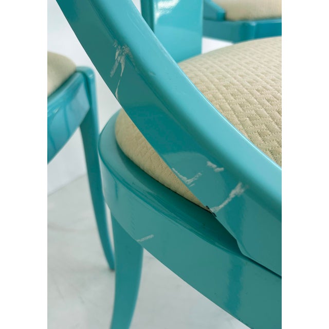 Paco Capdell for Sillerias Alacuas Spanish Lacquered Chairs, 1990s, Set of 4 For Sale - Image 12 of 16