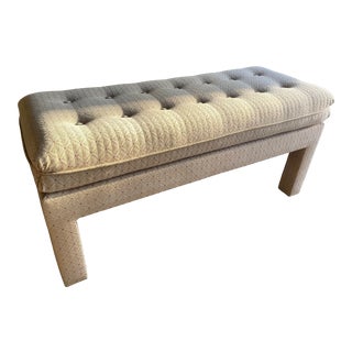 Tufted Parsons Upholstered Bench For Sale