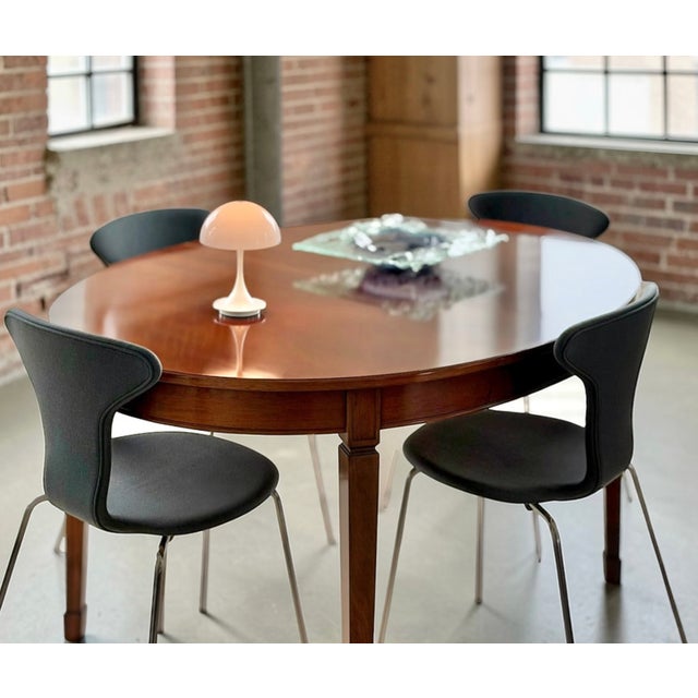 Mid-20th Century Hepplewhite Mahogany Dining Table with Extension, Denmark For Sale - Image 14 of 17