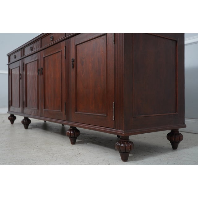 Continental Factory Distressed Finish Sideboard For Sale - Image 14 of 18
