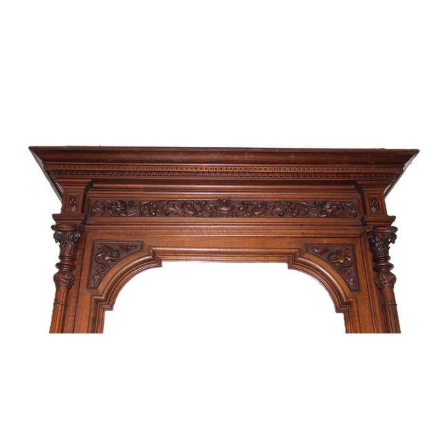 Late 19th Century Late 19th Century English Aesthetic Movement Carved Armoire For Sale - Image 5 of 7