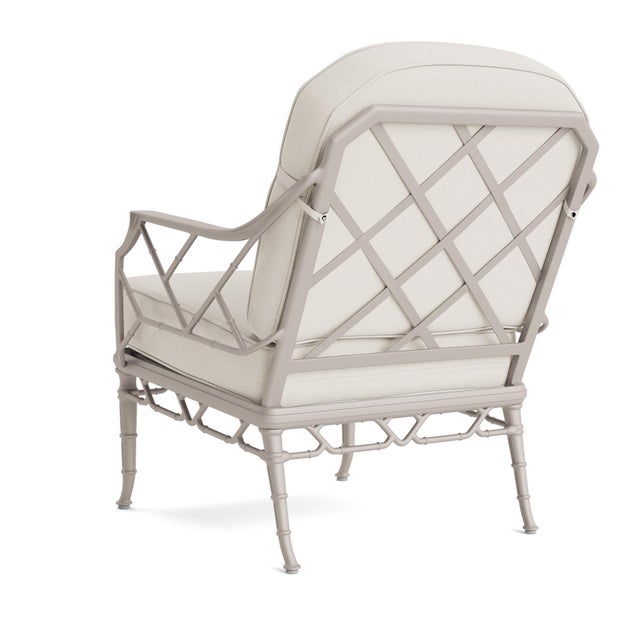 Not Yet Made - Made To Order Brown Jordan Calcutta Lounge Chair, Dove frame with Fusion Natural fabric For Sale - Image 5 of 11