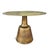 2020s Brass Finish Industrial Modern Round Dining Table For Sale - Image 5 of 11