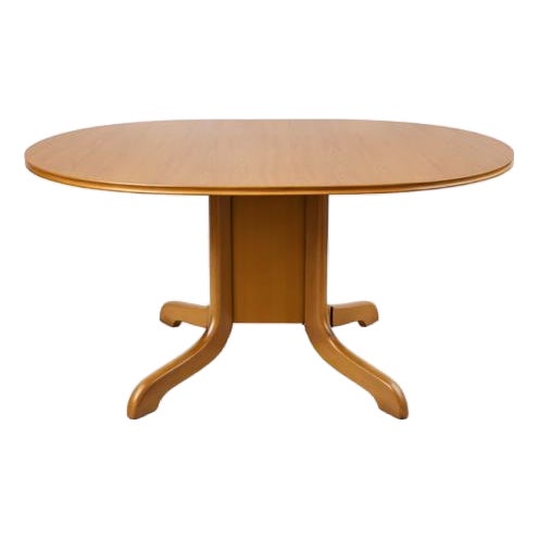 Mid-Century Oval Drop Leaf Gateleg Dining Table in Teak from Morris of Glasgow, 1960s For Sale