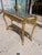 French 1960s Gold Leaf Console Table With Marble Top For Sale - Image 3 of 11