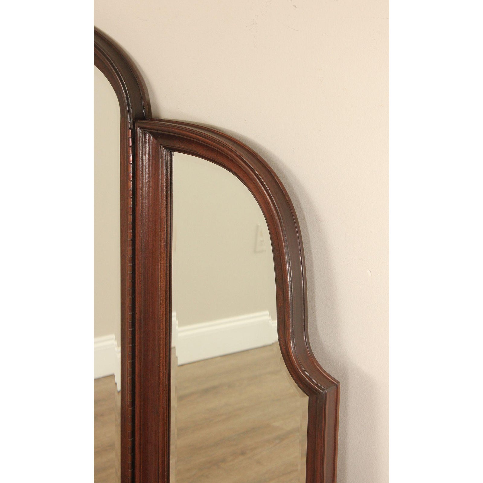 Ethan Allen Georgian Court Cherry Trifold Mirror