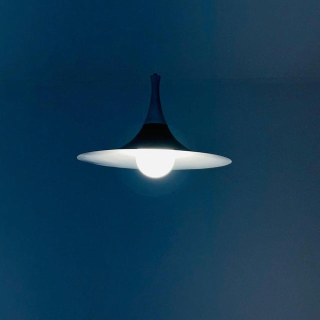 Danish Witch Hat Pendant Lamp by Bent Karlby, 1970s For Sale - Image 6 of 11