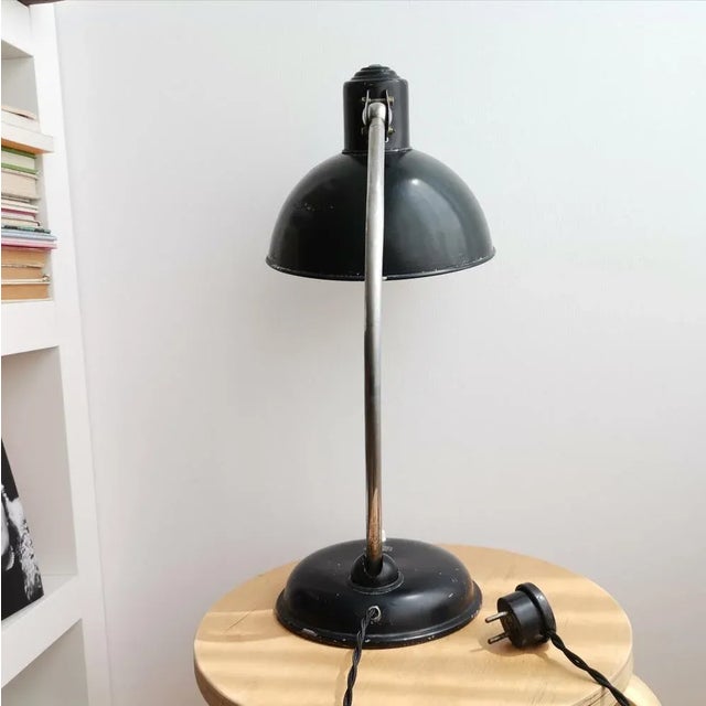 Metal Bauhaus Steel Table Lamp from Sacor, 1940s For Sale - Image 7 of 18